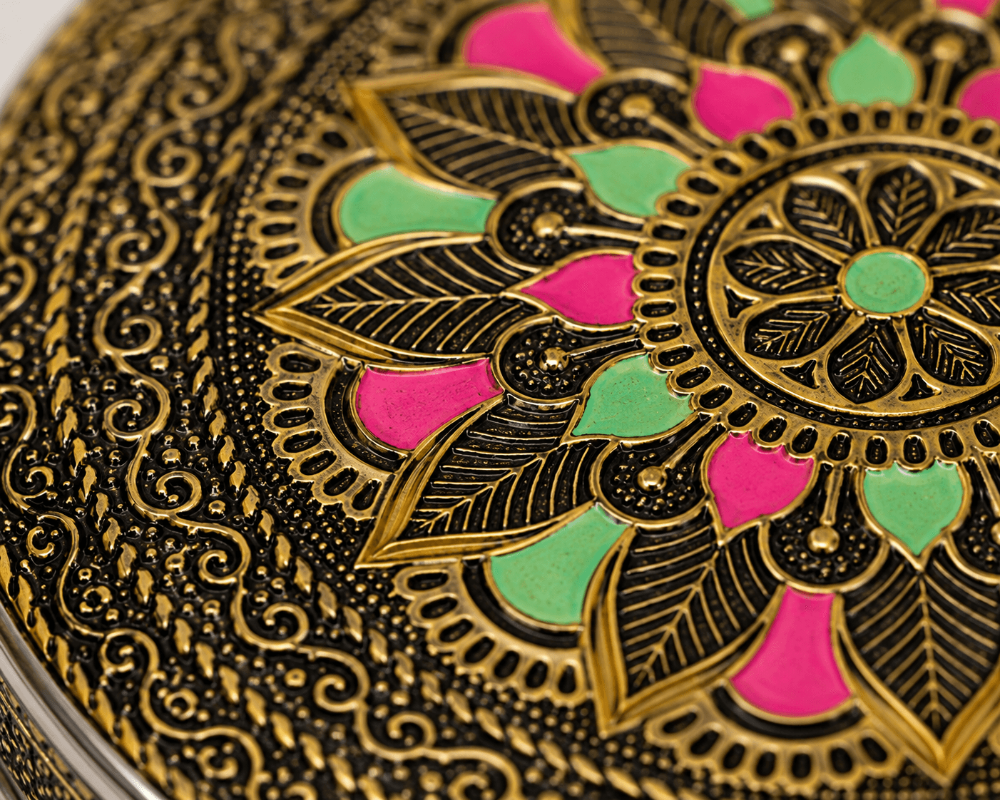 Floral Meenakari Utility Box - Image 4