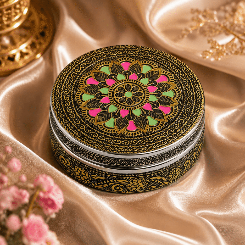 Floral Meenakari Utility Box