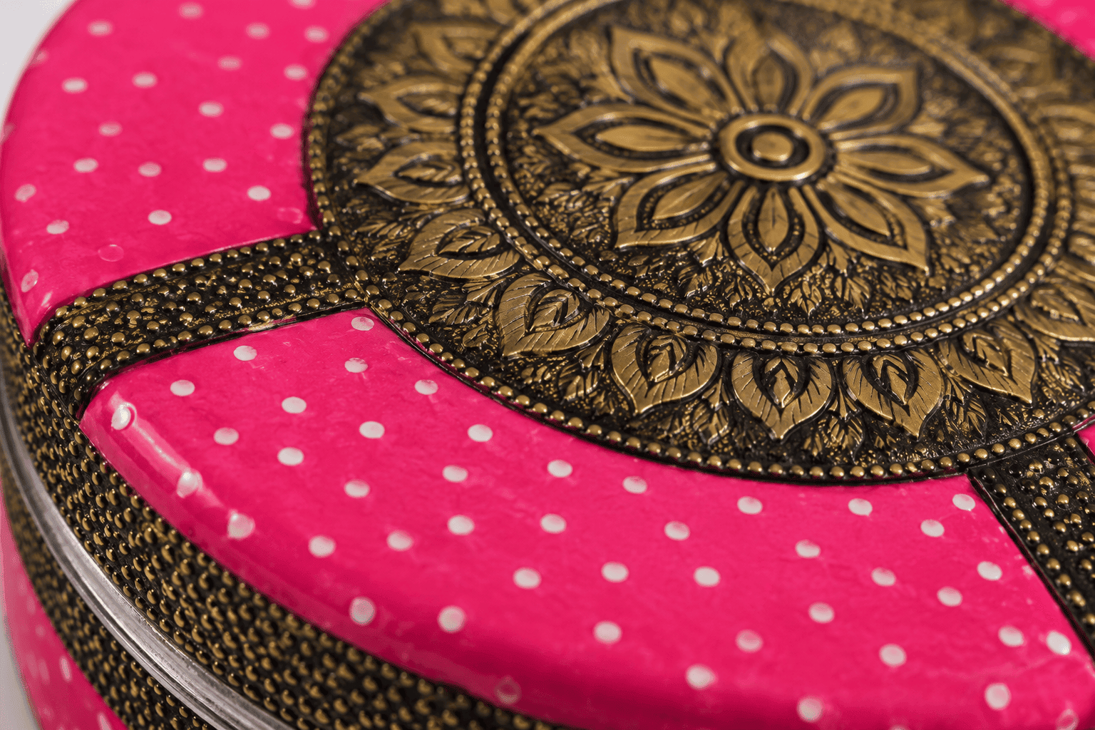 Pink Meenakari Utility Box - Image 4