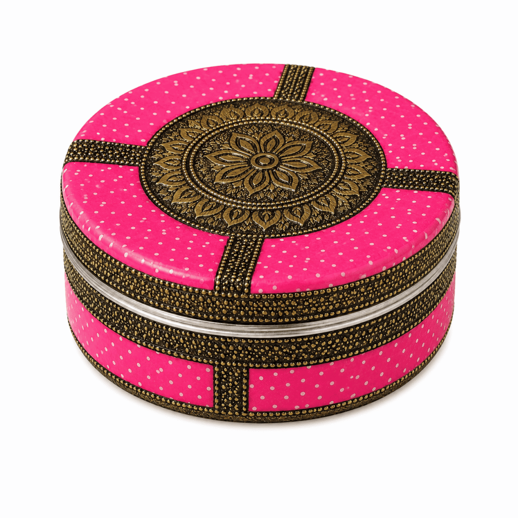 Pink Meenakari Utility Box