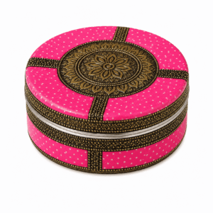 Pink Meenakari Utility Box - Image 1
