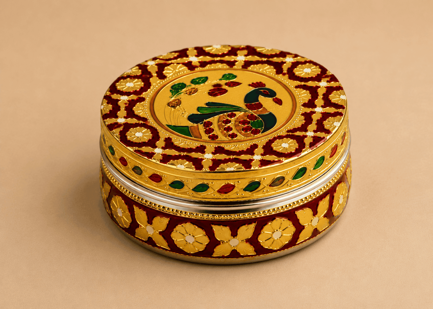 Traditional Meenakari Utility Box - Image 2