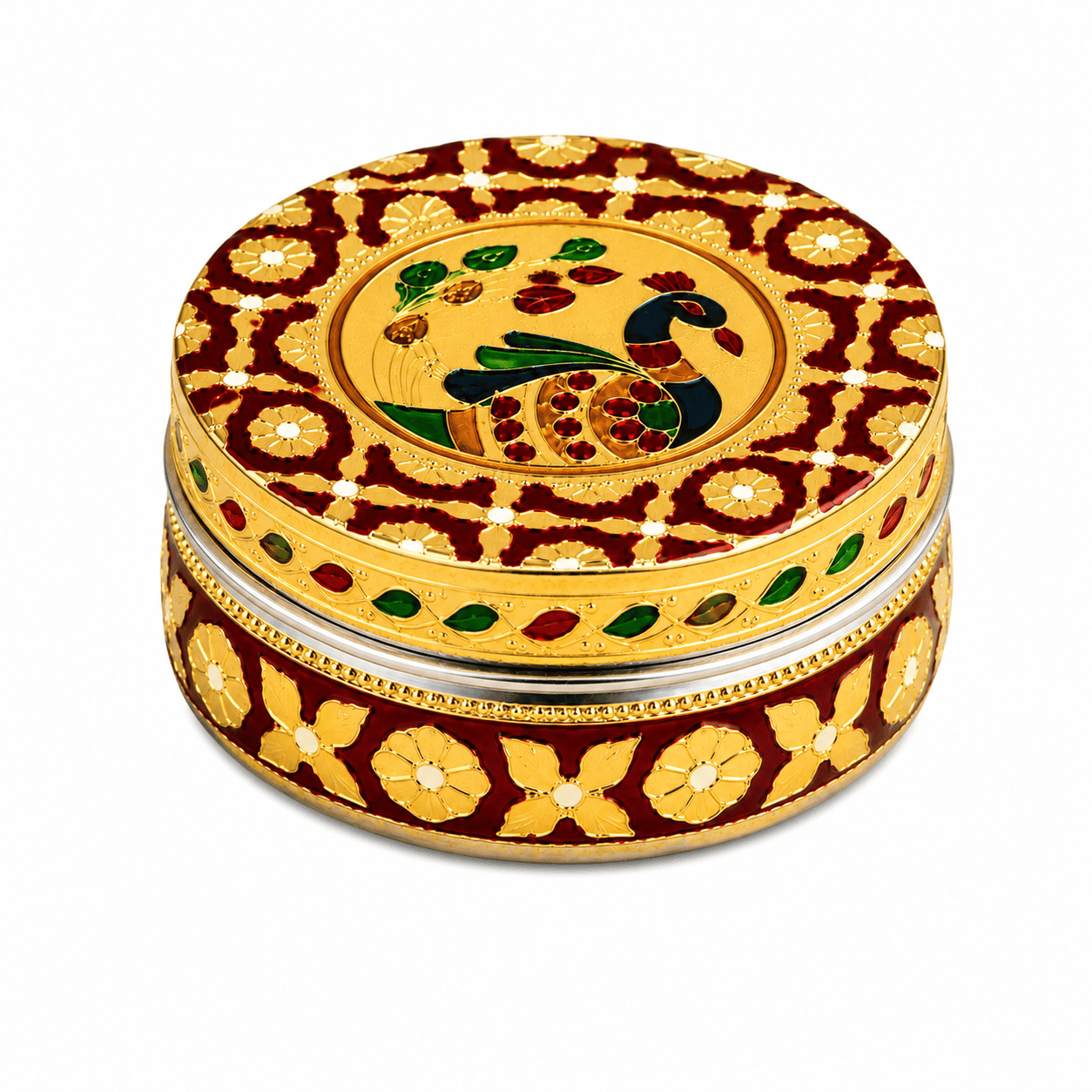 Traditional Meenakari Utility Box - Image 1