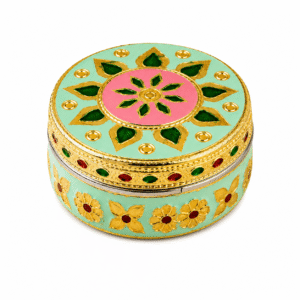 Mint Floral Meenakari Utility Box