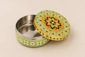 Mint Mandala Meenakari Utility Box - Image 5