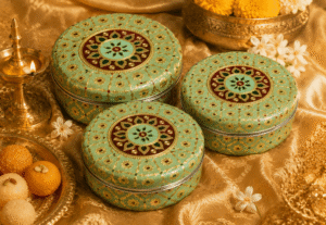 Green Mandala Meenakari Utility Box - Image 2