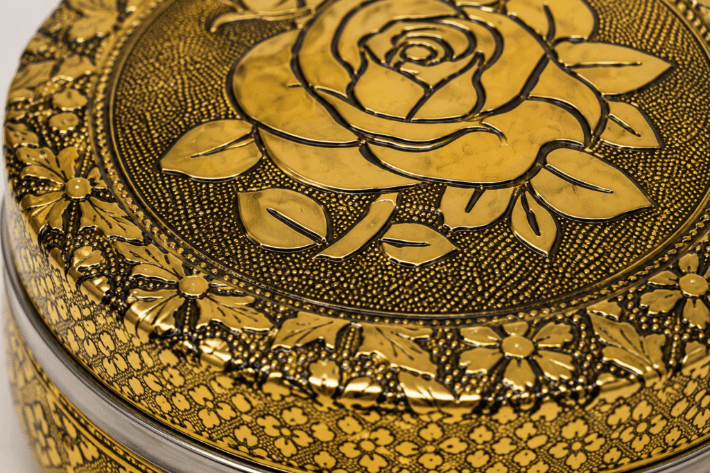 Golden Rose Meenakari Utility Box