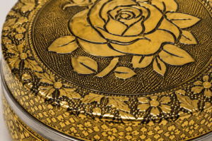 Golden Rose Meenakari Utility Box - Image 2