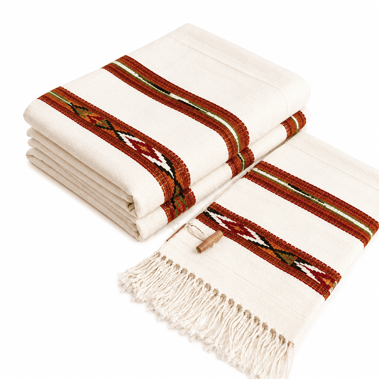 Tribal Pattern Woolen Scarf - Image 1