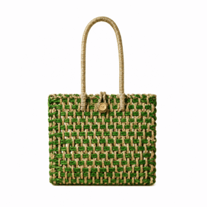 Green Weave Sabai Grass Tote Bag