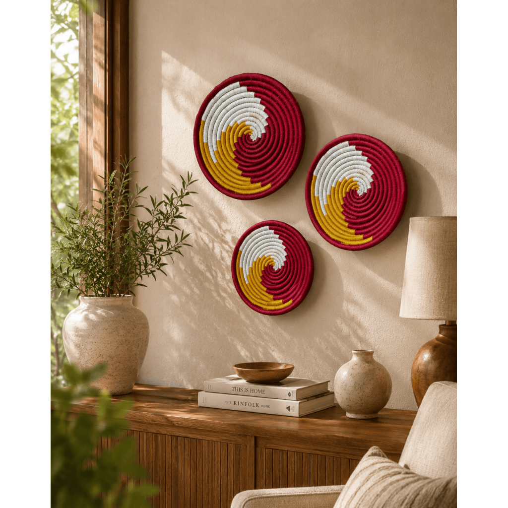 Sabai Sunset Spiral Wall Decor Set