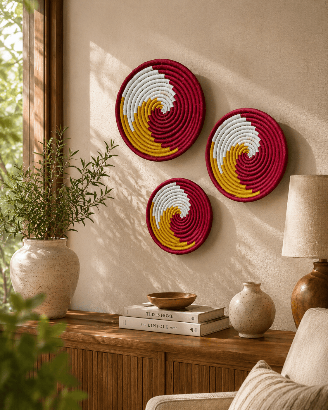 Sabai Sunset Spiral Wall Decor Set - Image 4