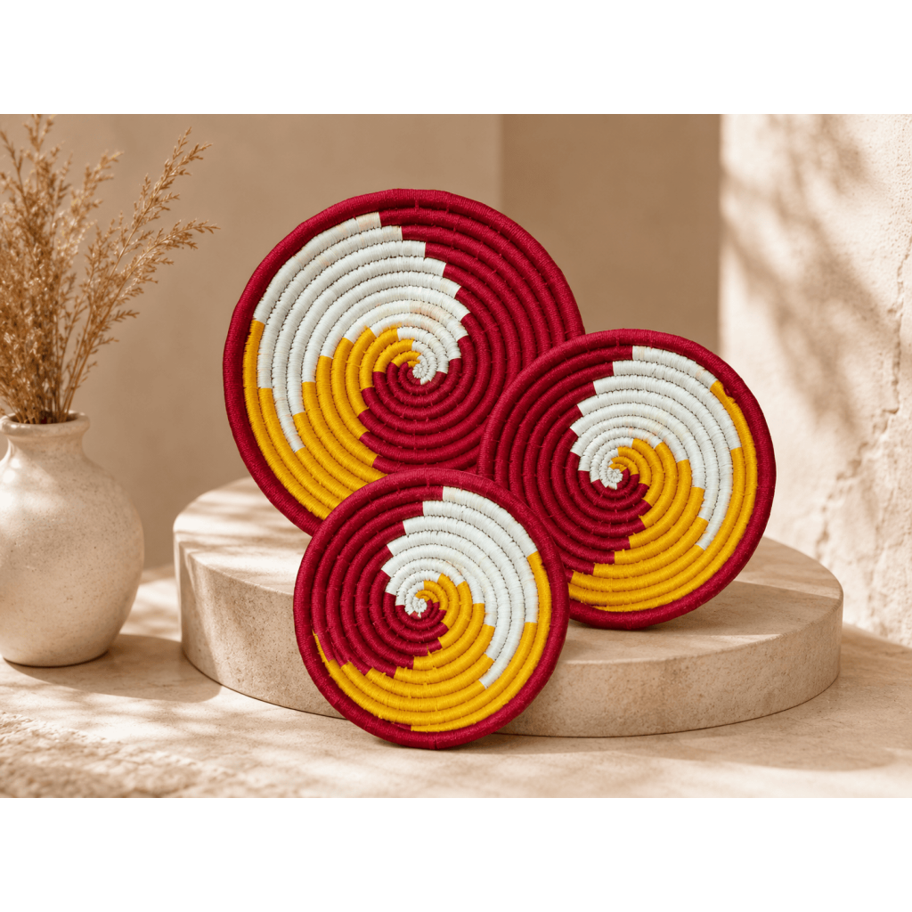 Sabai Sunset Spiral Wall Decor Set