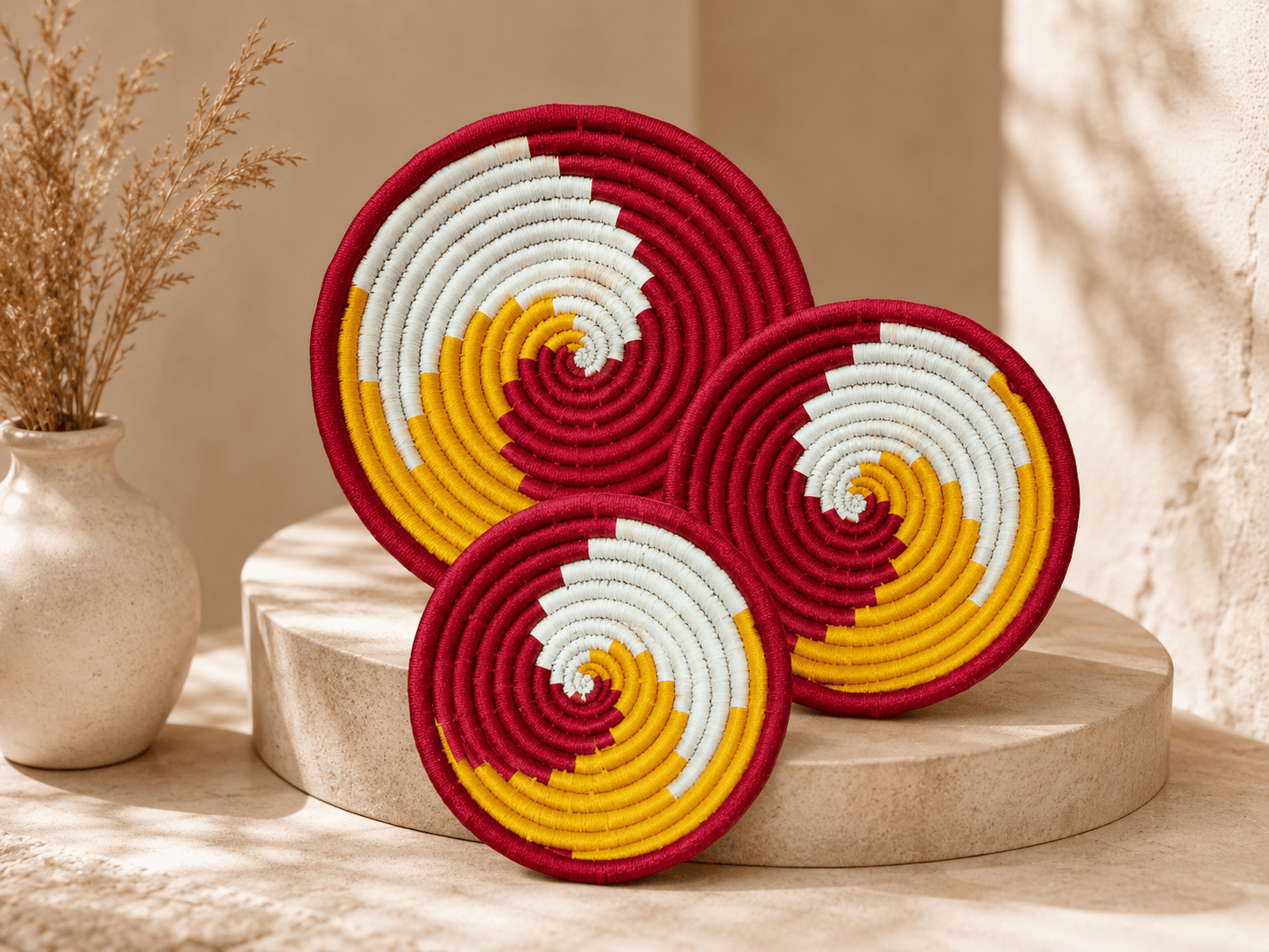 Sabai Sunset Spiral Wall Decor Set - Image 2