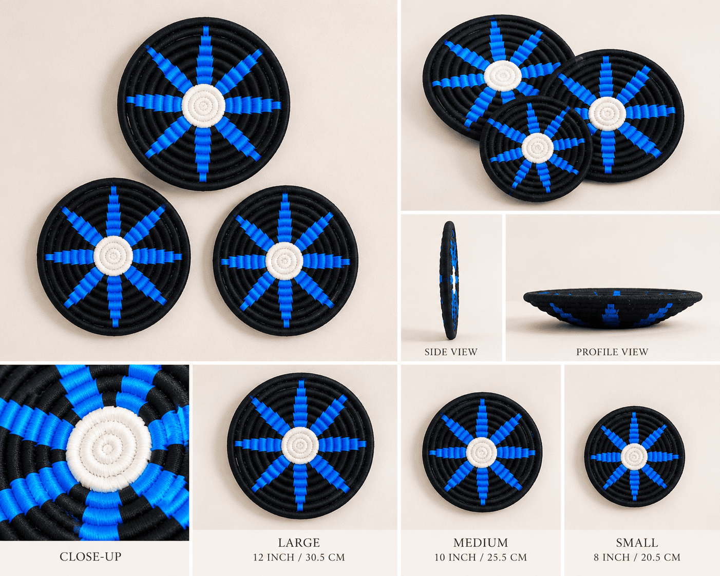 Sabai Blue Starburst Wall Decor Set - Image 4