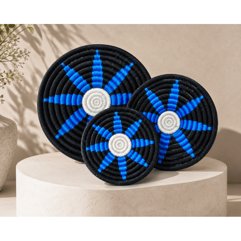 Sabai Blue Starburst Wall Decor Set