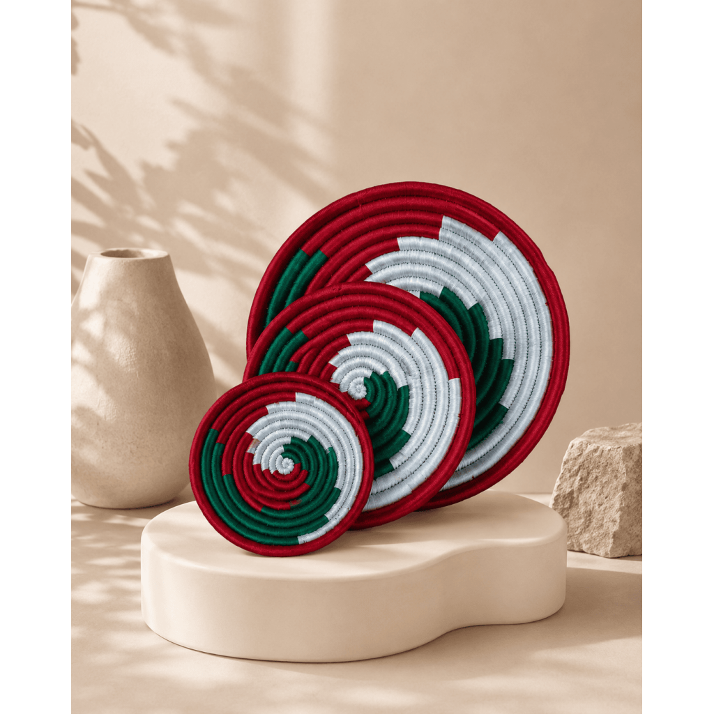 Sabai Tricolor Spiral Wall Decor Set