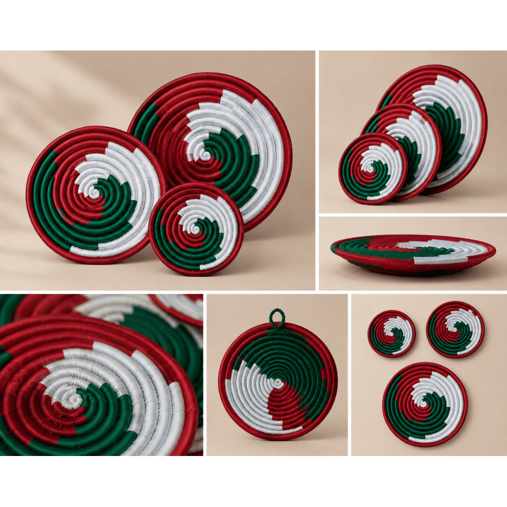 Sabai Tricolor Spiral Wall Decor Set