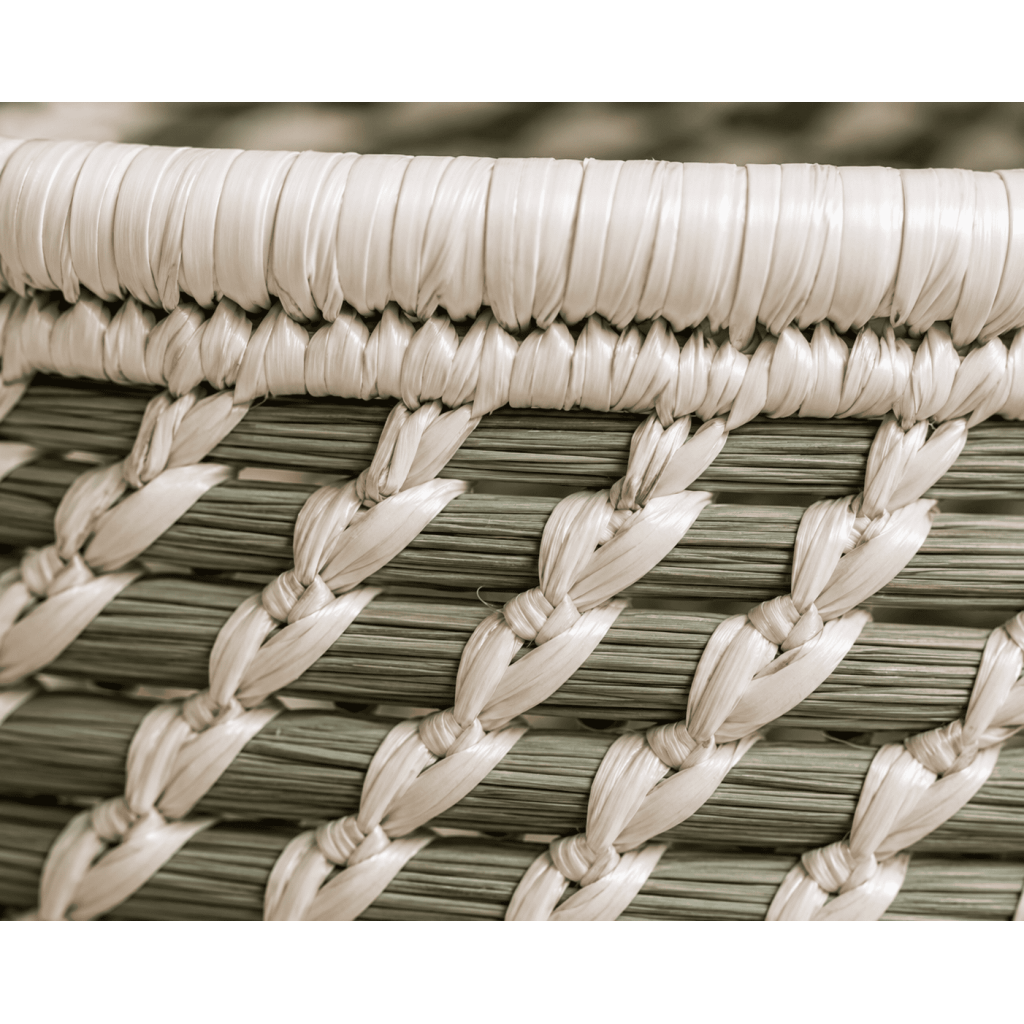 Colorful Sabai Grass Floor Basket