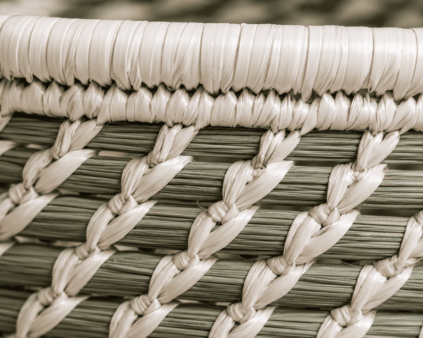 Colorful Sabai Grass Floor Basket - Image 2