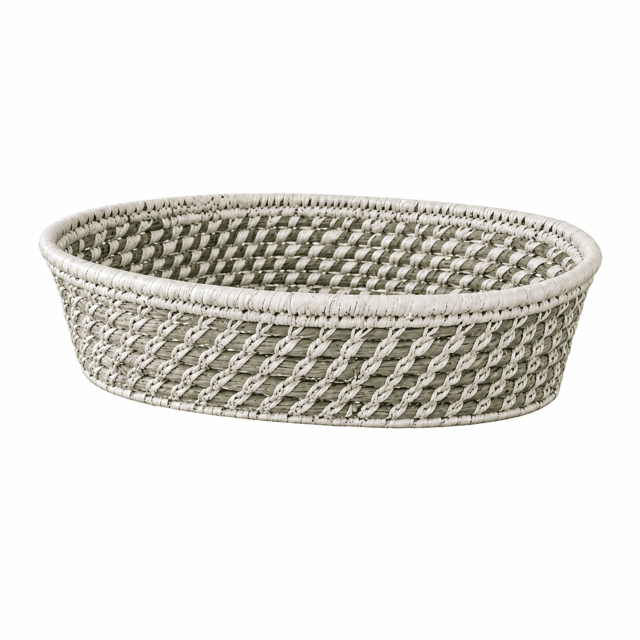 Colorful Sabai Grass Floor Basket - Image 1