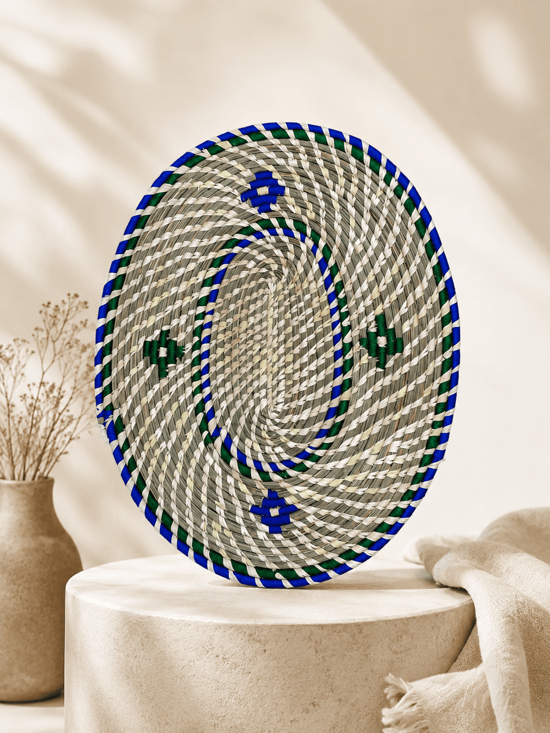 01OD040_1.png Colorful Sabai Grass Floor Mat - Image 3