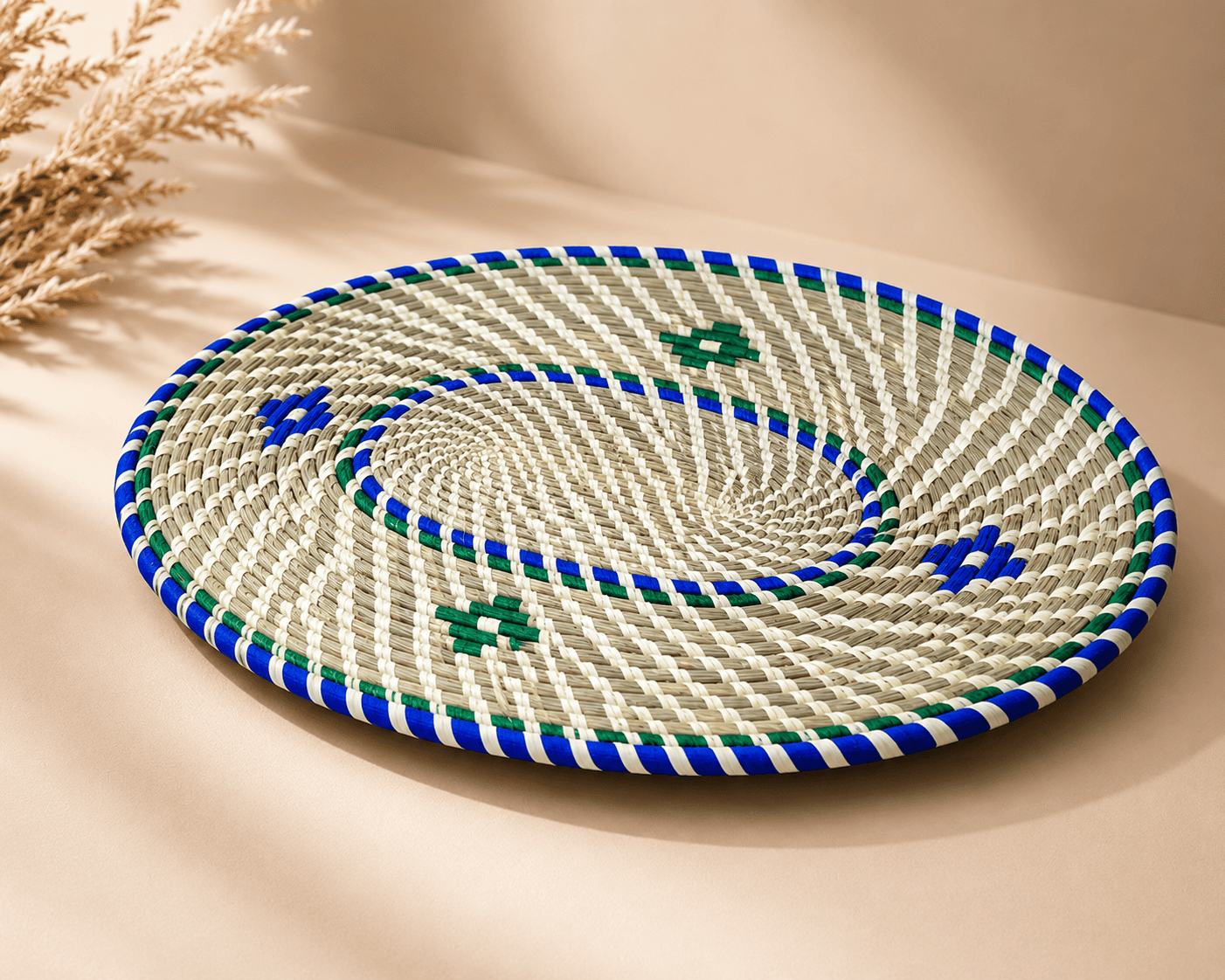 01OD040_5.png Colorful Sabai Grass Floor Mat - Image 4