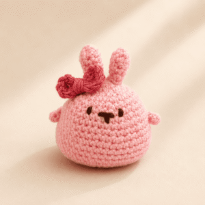 Blush Bunny Crochet Plush Toy