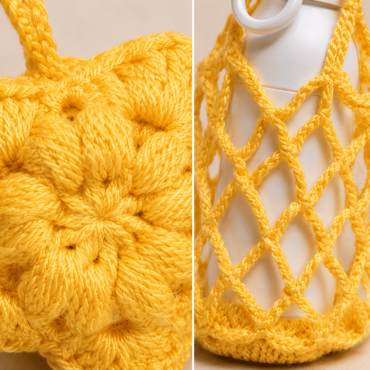 Sunny Bloom Crochet Holder Pouch - Image 4