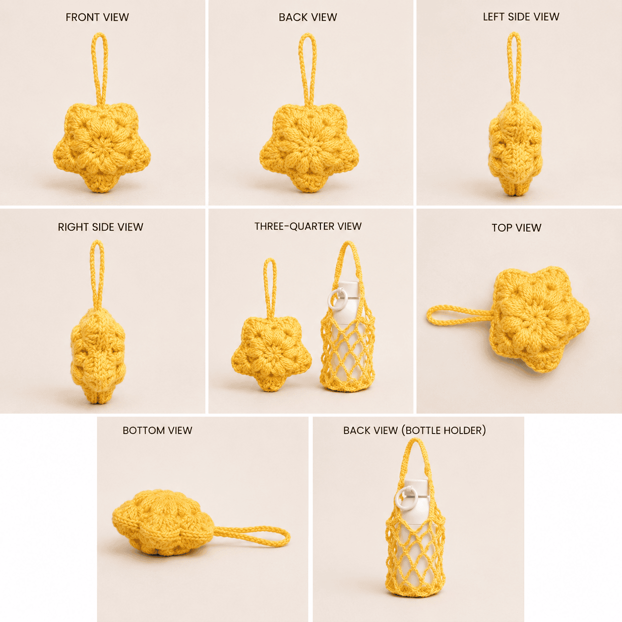 Sunny Bloom Crochet Holder Pouch - Image 2