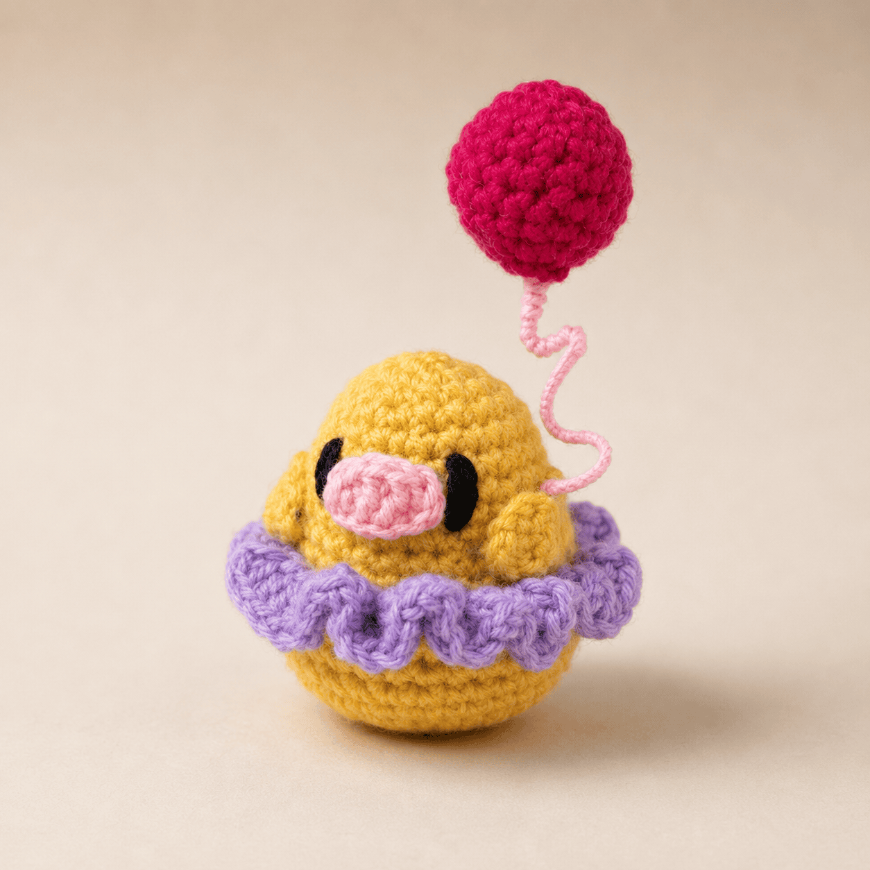 Sunny Puff Crochet Chick Plush - Image 1
