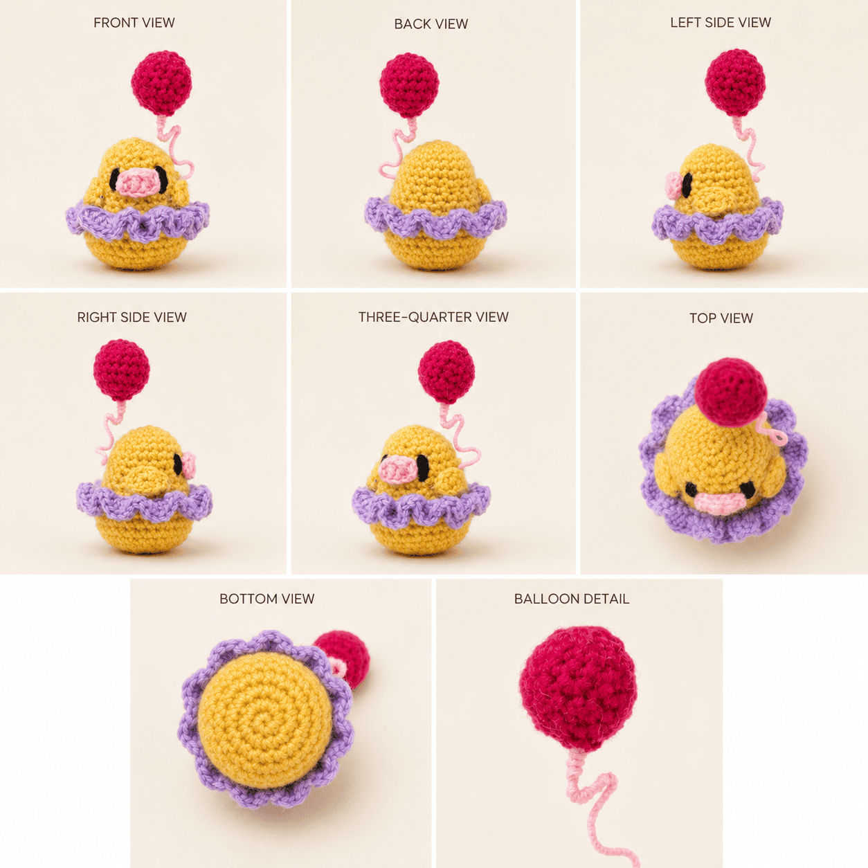 Sunny Puff Crochet Chick Plush - Image 2