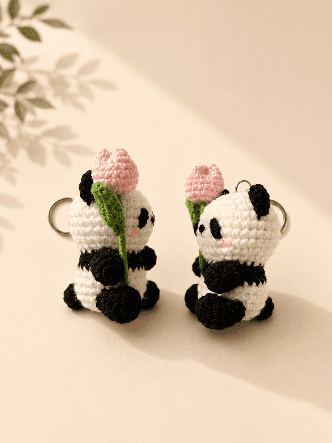 Panda Crochet Keychain Pair - Image 4