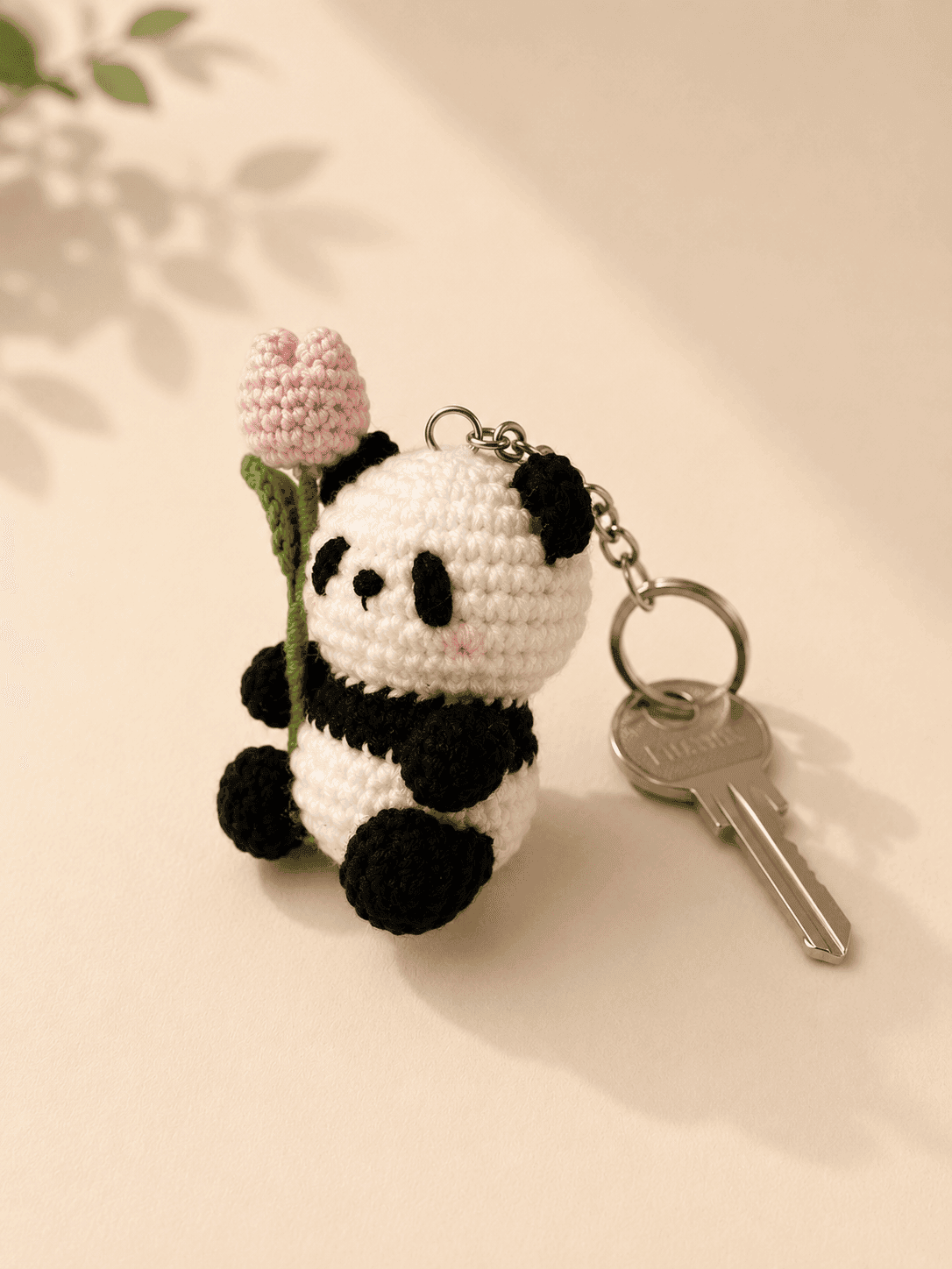 Panda Crochet Keychain Pair - Image 2