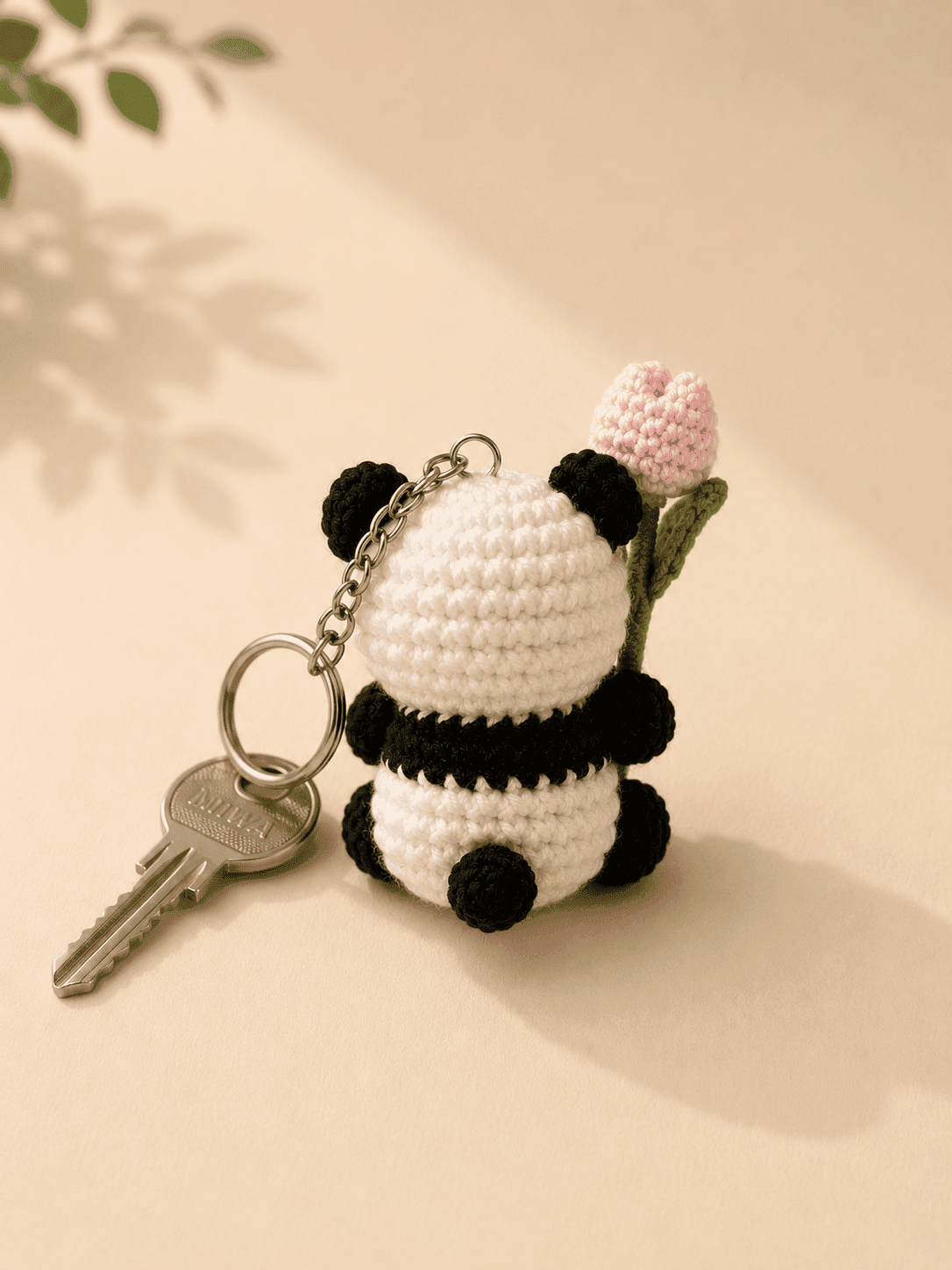 Panda Crochet Keychain Pair - Image 3