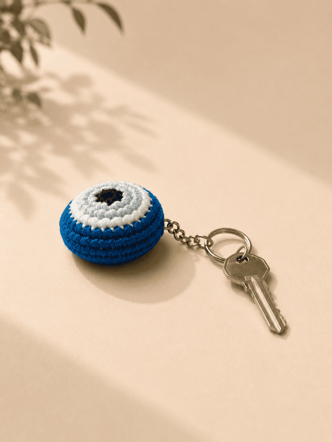 Evil Eye Protection Crochet Keychain - Image 3