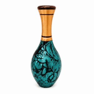 Blue Floral Ceramic Vase - Image 1