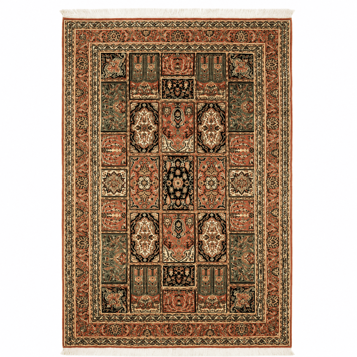 Vintage Persian Patchwork Rug - Image 1