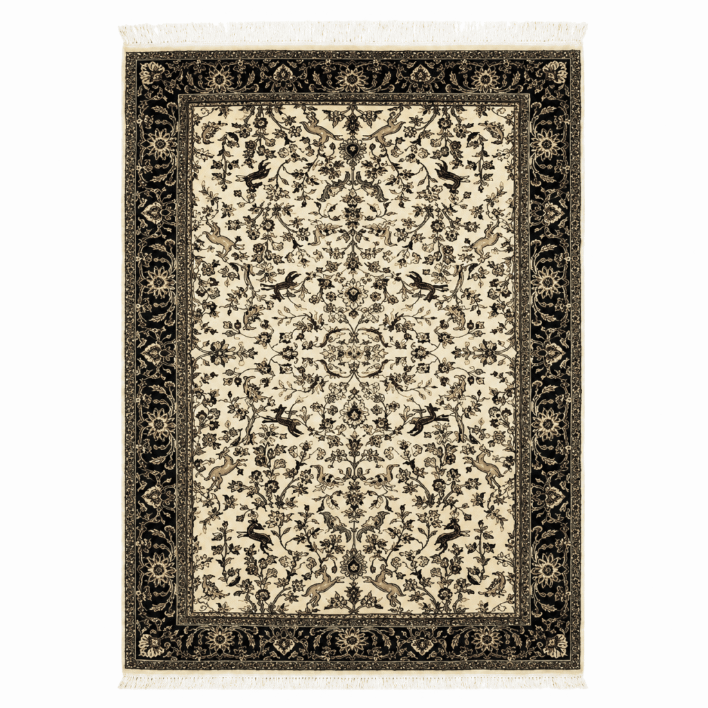 Ivory Persian Floral Area Rug