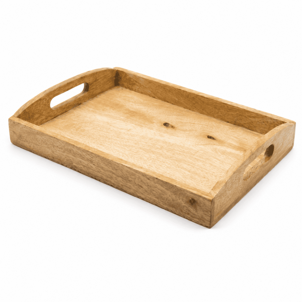 Wooden Breakfast Serving Tray
