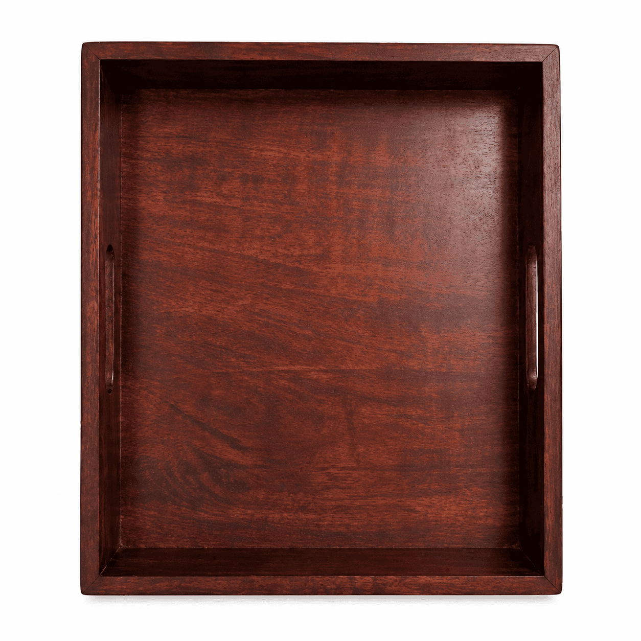 Wooden Serving Tray with Handles - Image 1