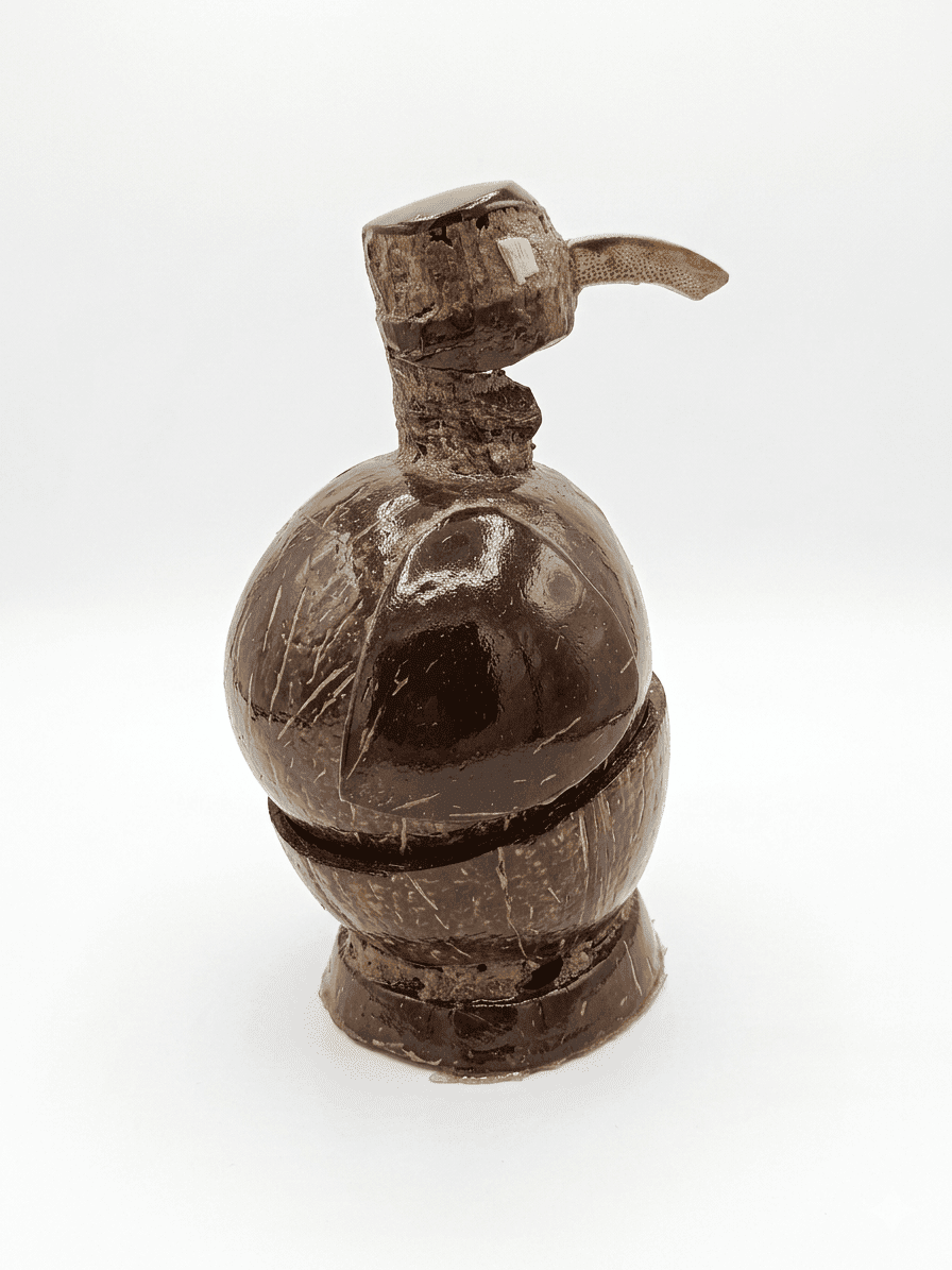 Handcrafted Coconut Shell Bird Figurine - Image 1