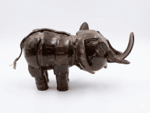 Artisan Coconut Shell Elephant Figurine - Image 2