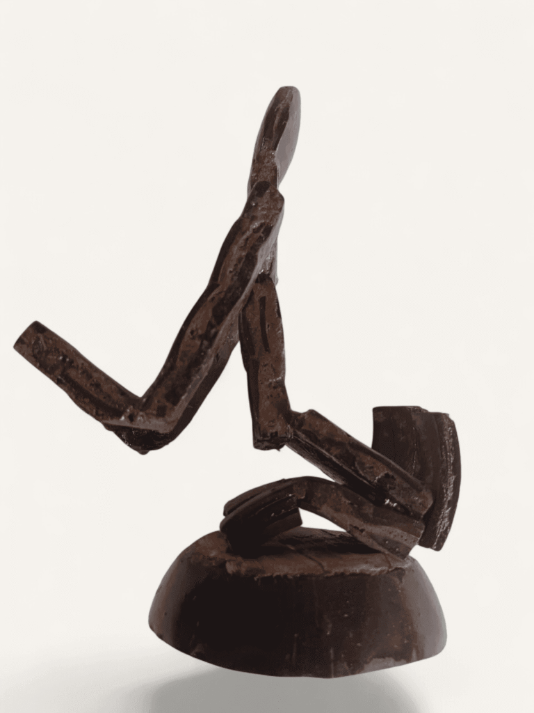 Handcrafted Coconut Shell Yoga Figurine