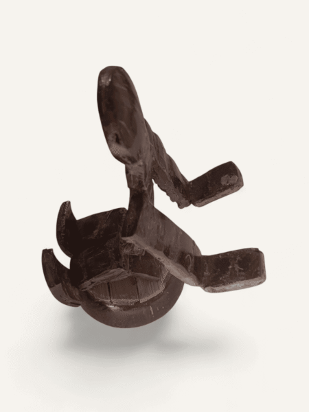 Handcrafted Coconut Shell Yoga Figurine - Image 2