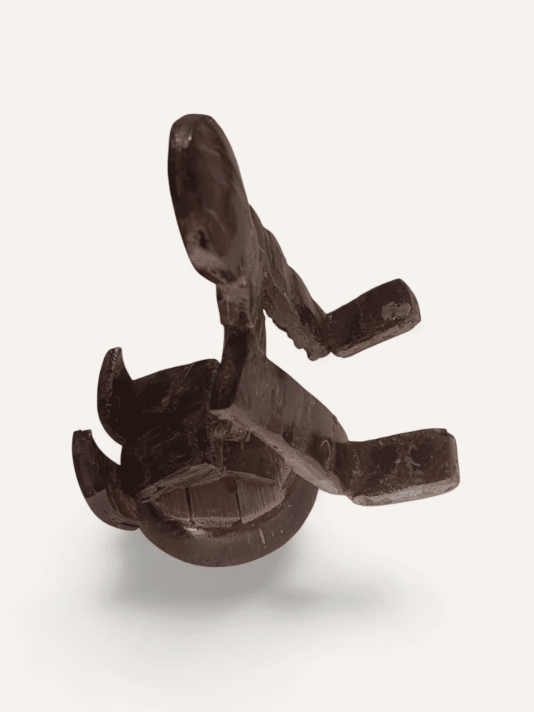 Handcrafted Coconut Shell Yoga Figurine