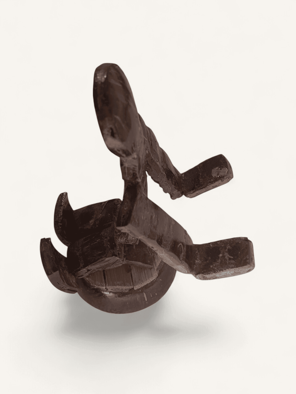 Handcrafted Coconut Shell Yoga Figurine - Image 2