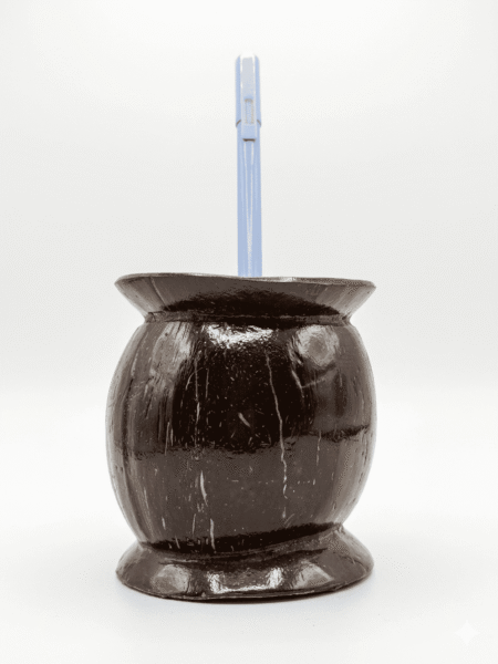 Handcrafted Coconut Shell Decorative Bowl - Image 3