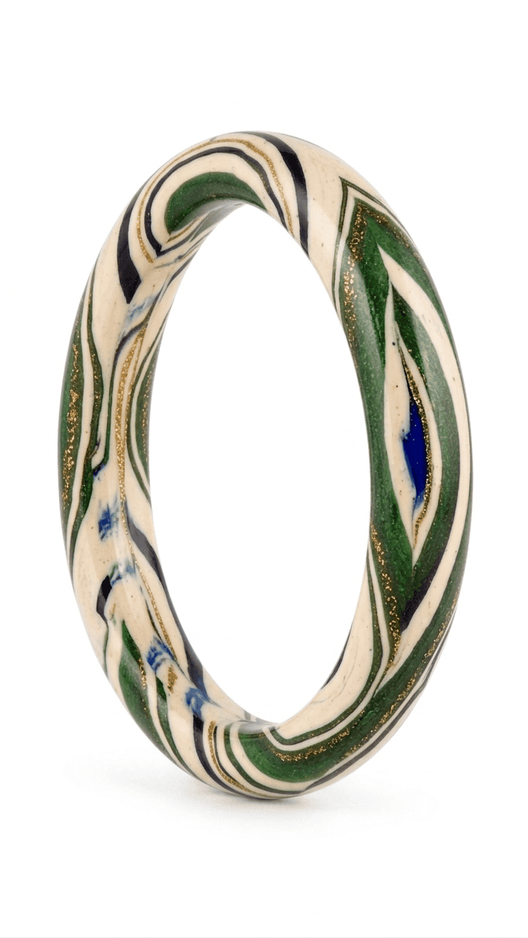 Marble Design Lac Bangles(Set of 2) - Image 2