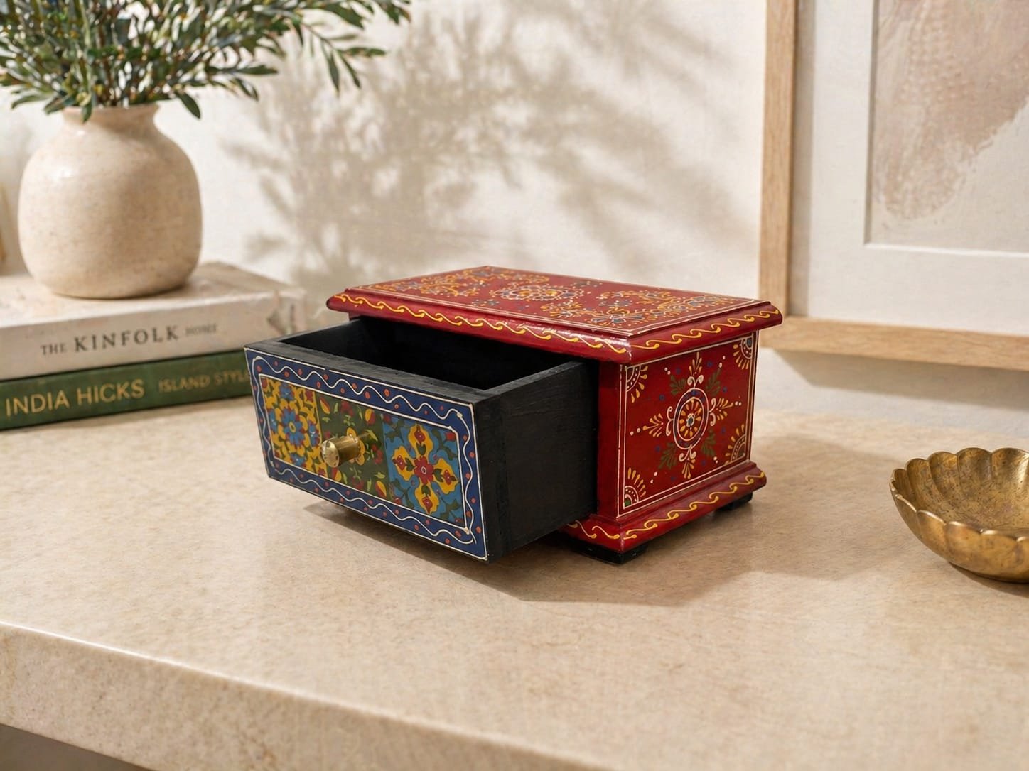 Crimson Heritage Wooden Storage Box - Image 4